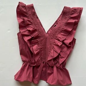 Strut & Bolt Sleeveless Ruffle Ruching Top